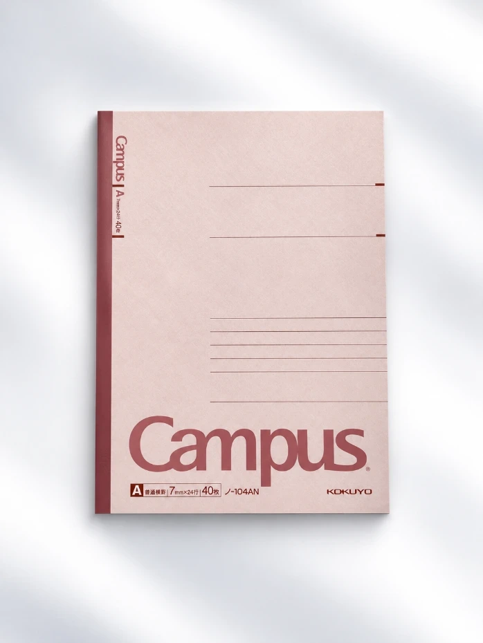 Cuaderno Kokuyo Campus A5 – Rojo (Rayado 7mm)