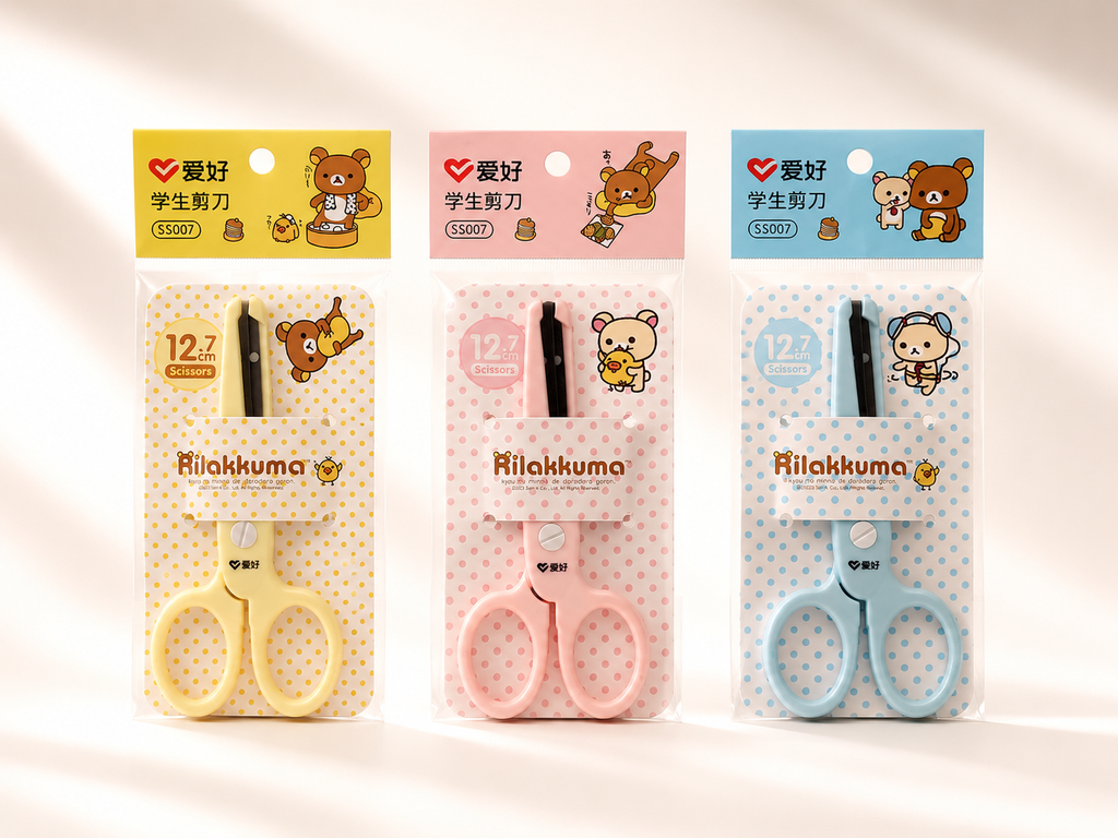 [TIJ-RIL-0001-ROS] Tijeras de Escritorio Rilakkuma (Rosa)