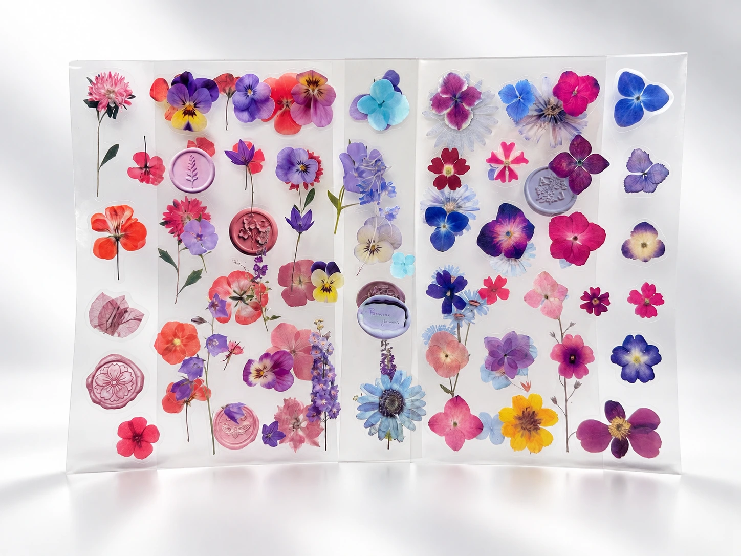 [PLA-AVI-0002] Plantillas de Stickers Florales Variados