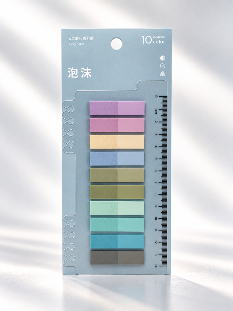 [IND-PLU-0001-ESP] Indicadores Adhesivos con Regla Integrada (Espuma)
