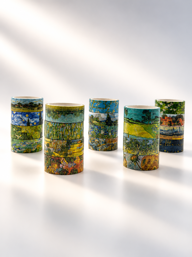 [WAS-VAH-0001-SUR] Cinta adhesiva Van Gogh — 2 Pzas (Surtido al azar)